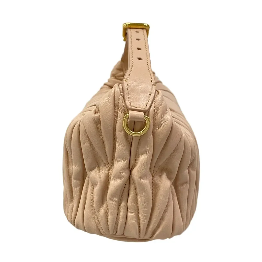 Miu Miu Matelasse Handbag 5NE026 CIPRIA (Light Pink)